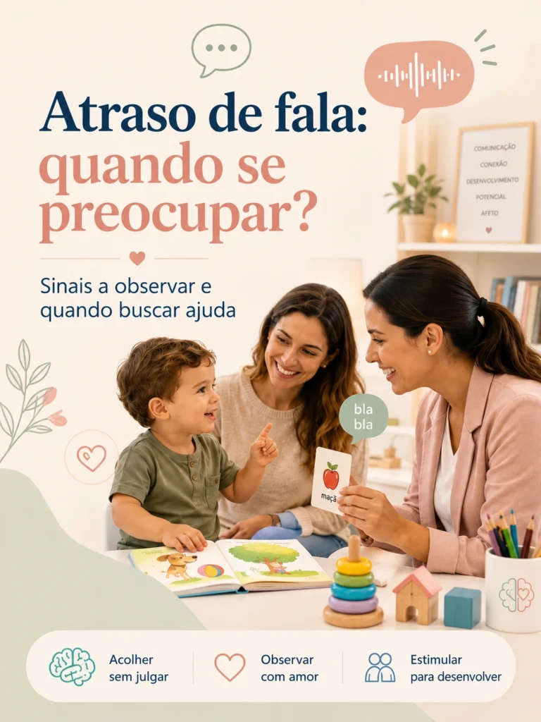 Atraso de fala: sinais para observar e quando buscar ajuda