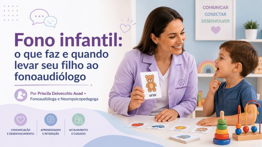 Fonoaudióloga infantil atendendo criança em Sorocaba